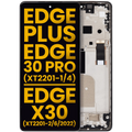 OLED Display with Frame for Motorola Moto Edge Plus / Edge 30 Pro (XT2201-1/4) / Edge X30 5G (XT2201-2/6 /2022) (Refurbished) (Cosmos Blue)