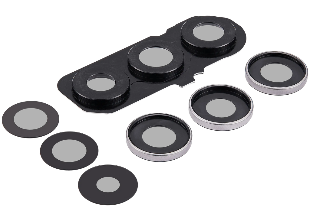 Kameralinse hinten mit Bezel Ring für Samsung Galaxy S25 FE 5G (Grau) (Premium)