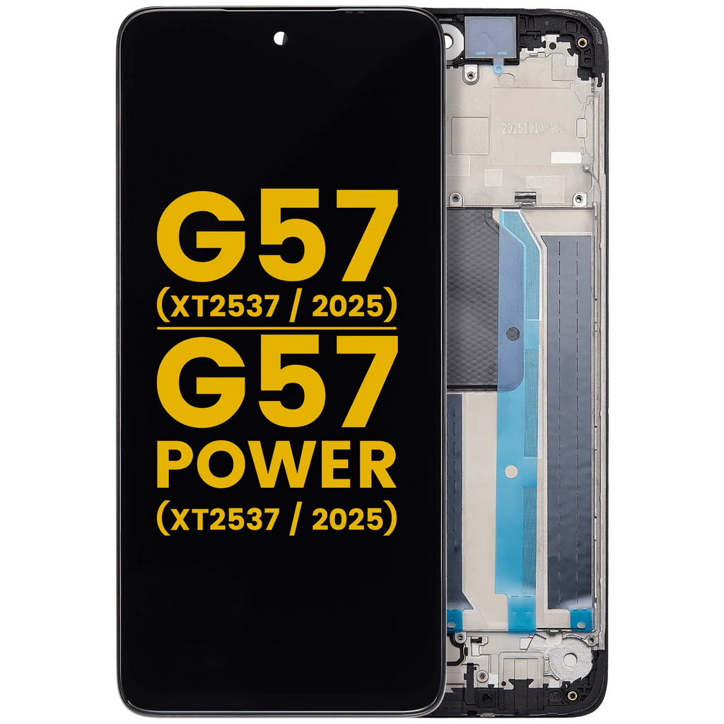 LCD-Display mit Rahmen Motorola Moto G57/G57 Power 5G Refurbished