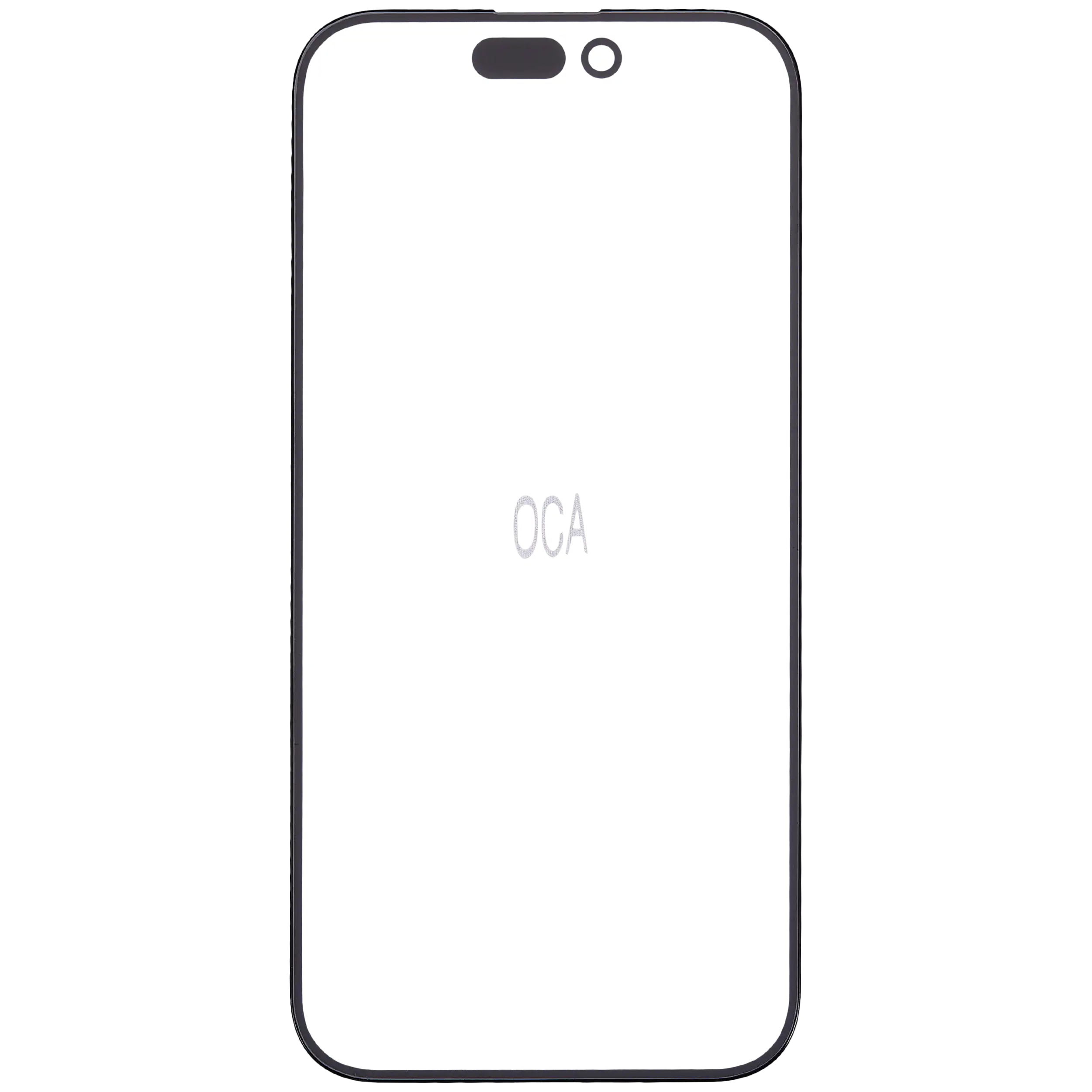 2-in-1-Glas mit vorinstallierter OCA für iPhone 15 Pro (10er-Pack)