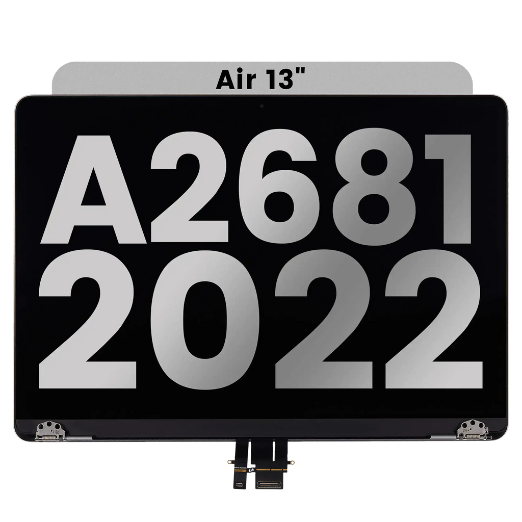 LCD Display for MacBook Air 13" (A2681 / Mid 2022) (Used OEM Pull, Quality A) (Silver)