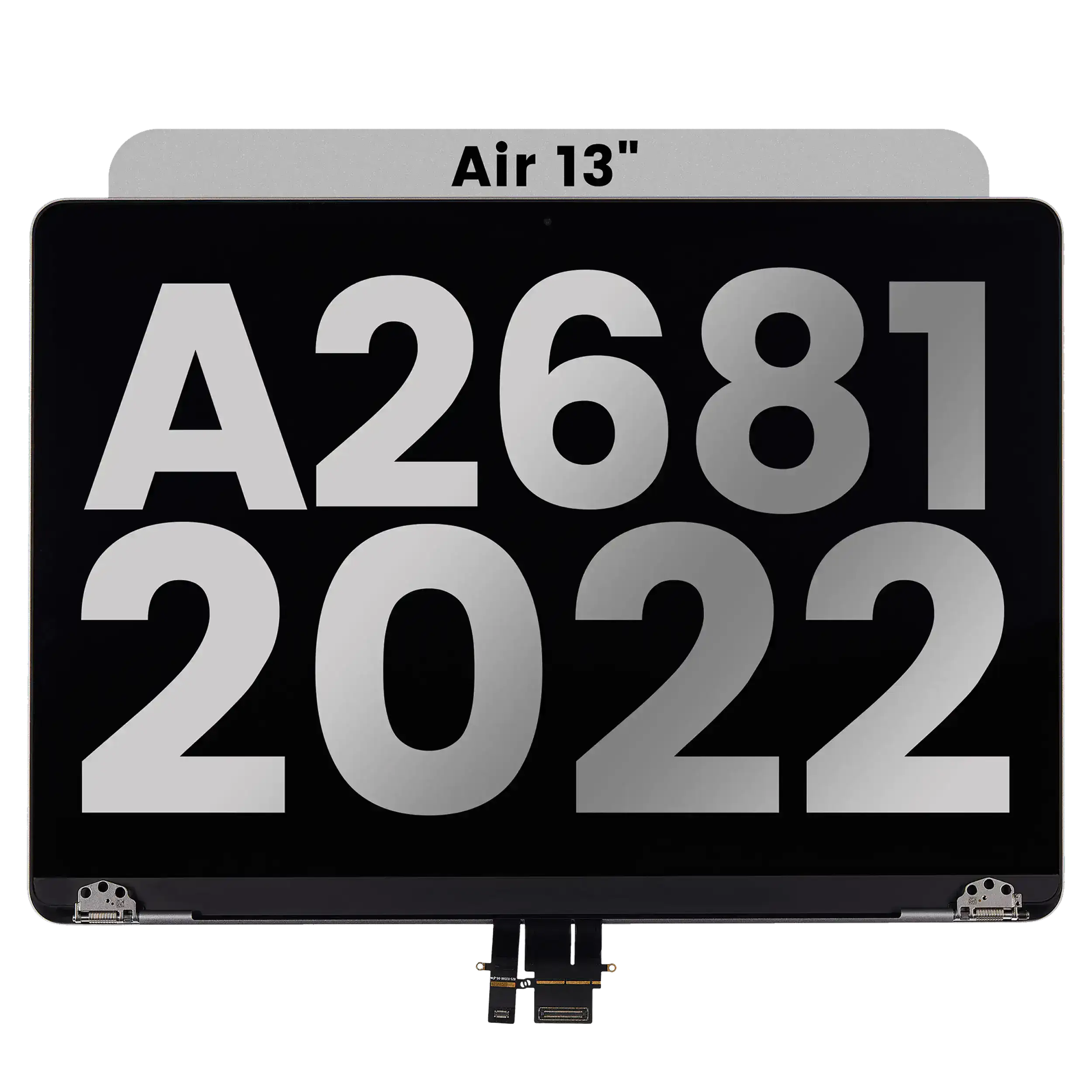 LCD Display for MacBook Air 13" (A2681 / Mid 2022) (Used OEM Pull, Quality A) (Silver)