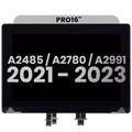 Komplettdisplay für MacBook Pro 16" A2485/A2780 Space Gray OEM Pull B