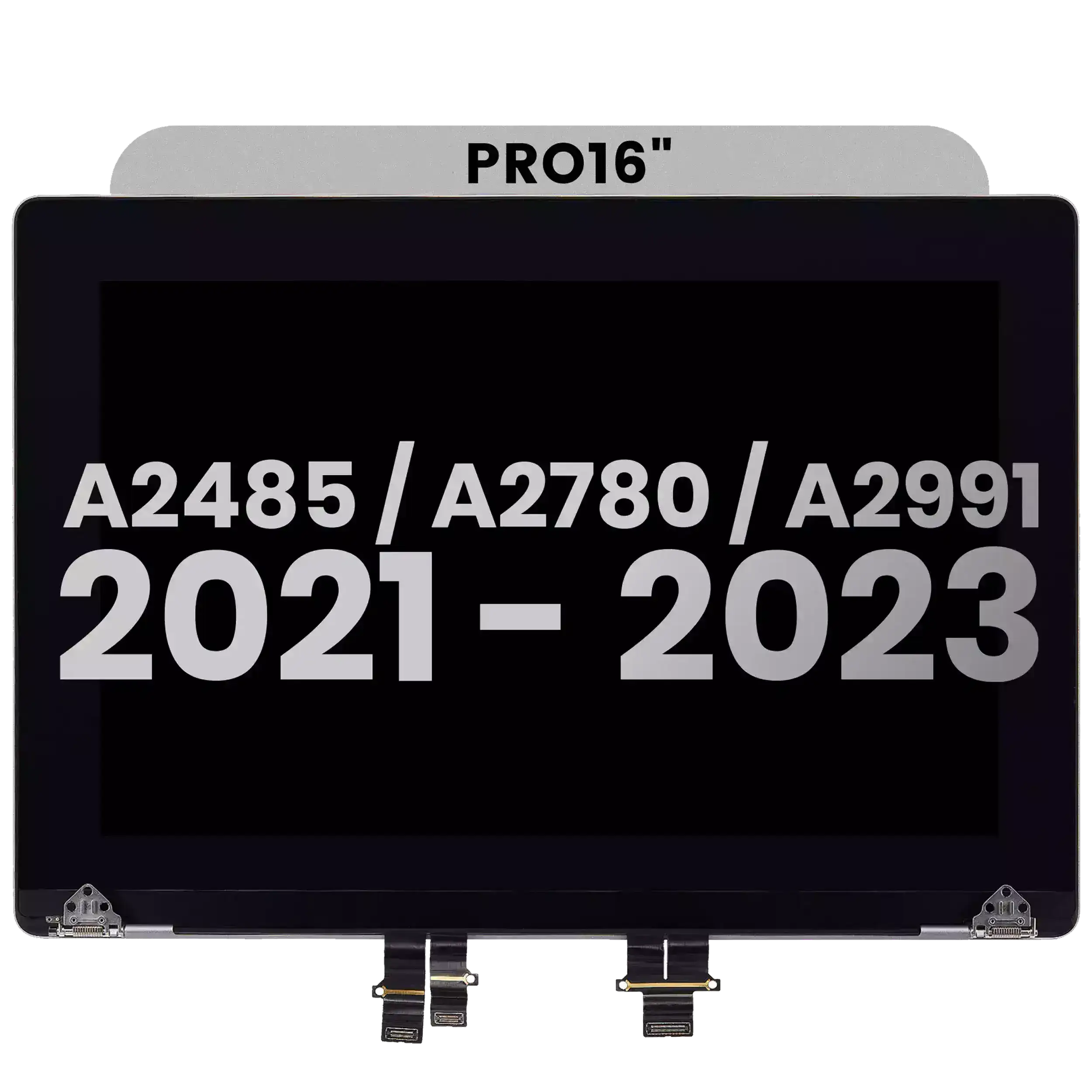Complete LCD Display Assembly for MacBook Pro 16" A2485 (2021) Pro/Max and A2780 (2023) Pro/Max - Space Gray (Used OEM Pull, Grade B)