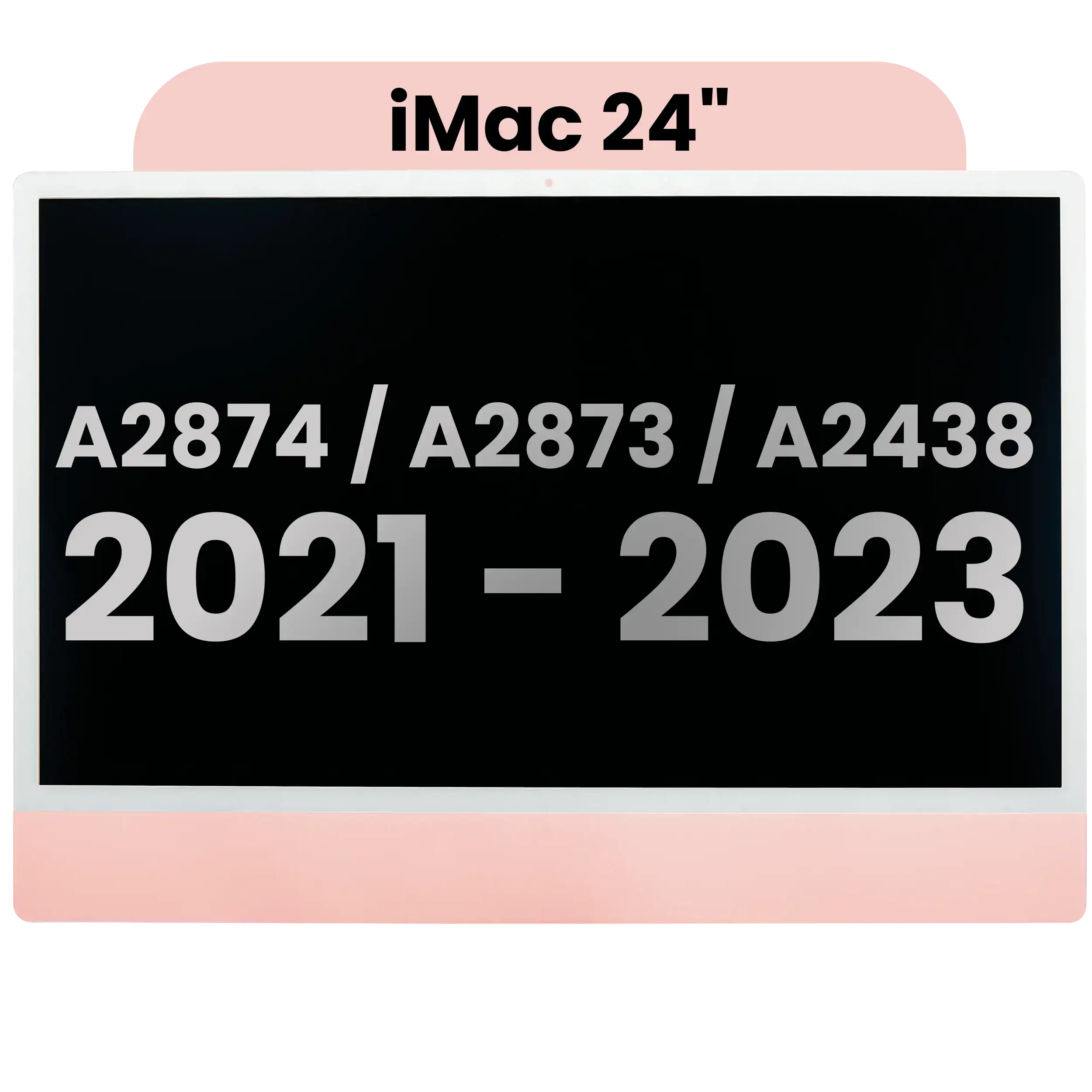 Komplettes LCD-Display-Modul für iMac 24 (2021-2023) OEM A Pink kl. Kameraaussp.