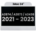 Complete LCD Display for iMac 24" A2874/A2873/A2438 (2023/2021) – LG204A-215 LM235UH1 SDD1 – Used OEM Pull, Grade A (Small Camera Cutout) Silver