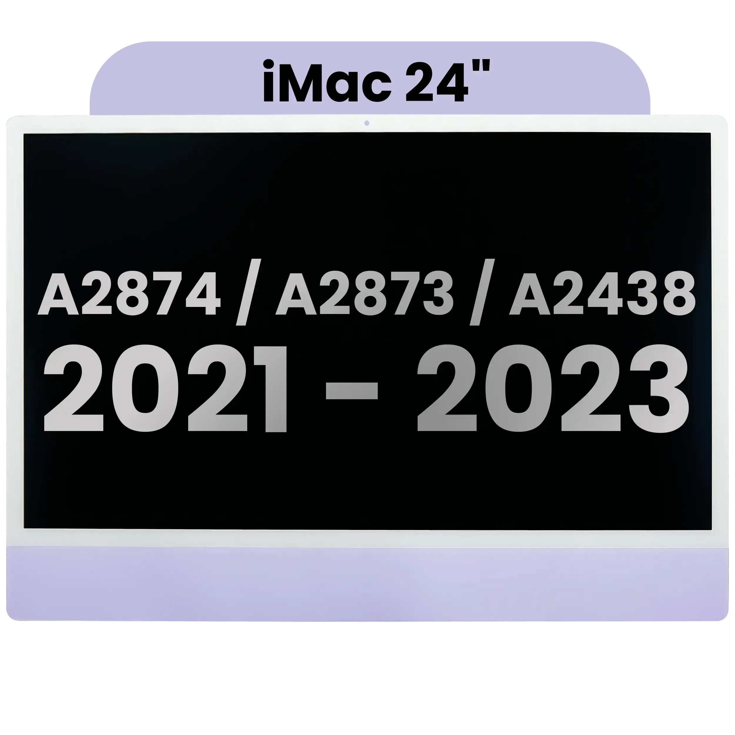 LCD-Display iMac 24" A2438/A2874/A2873 Lila OEM A kl. Kameraaussparung
