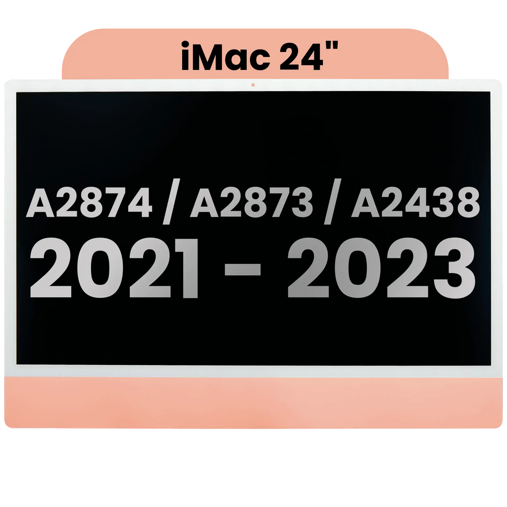 Apple iMac 24" LCD-Display Orange OEM-Ausbau A2438 kleines Kameraloch