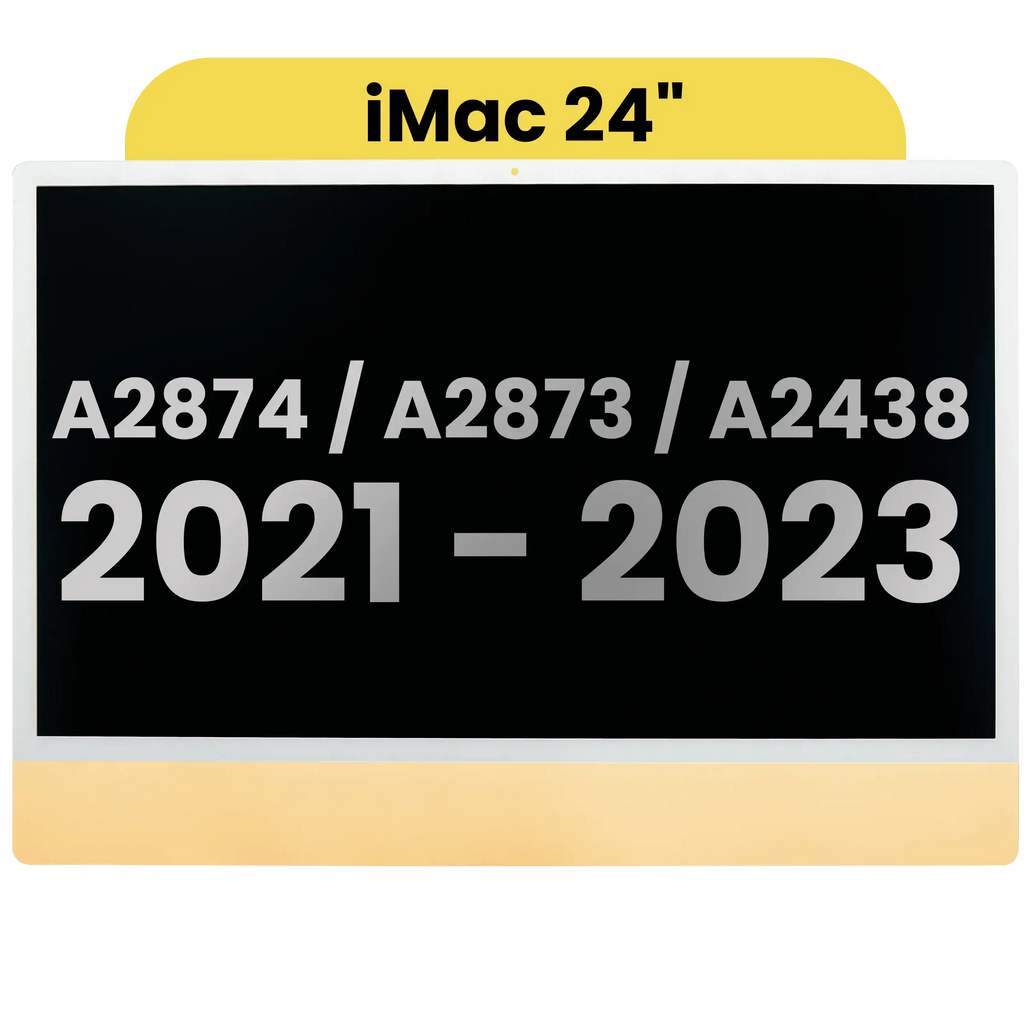 LCD-Display für iMac 24" A2438/A2874, Gelb, OEM A, kl. Kameraaussparung