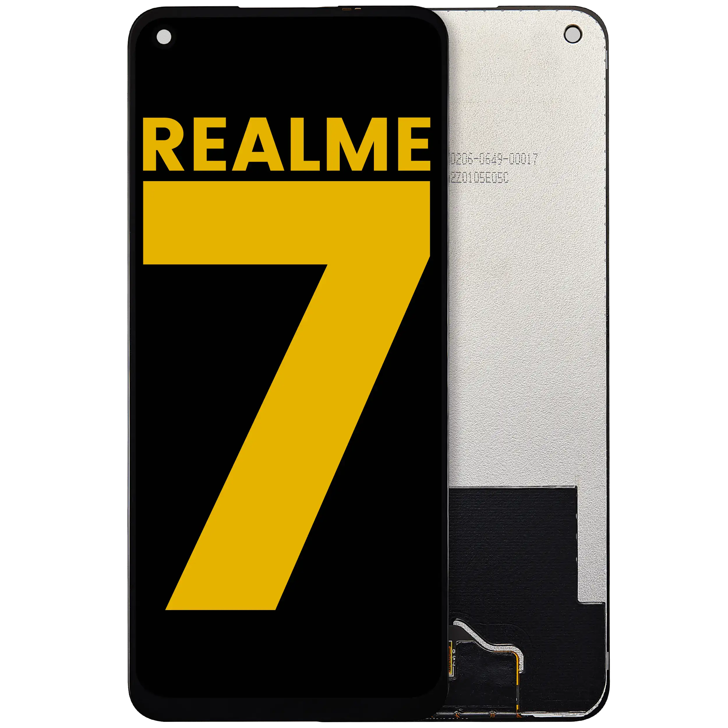 LCD-Display ohne Rahmen Refurbished für Realme 7 5G/Oppo A53/A72/A73 5G