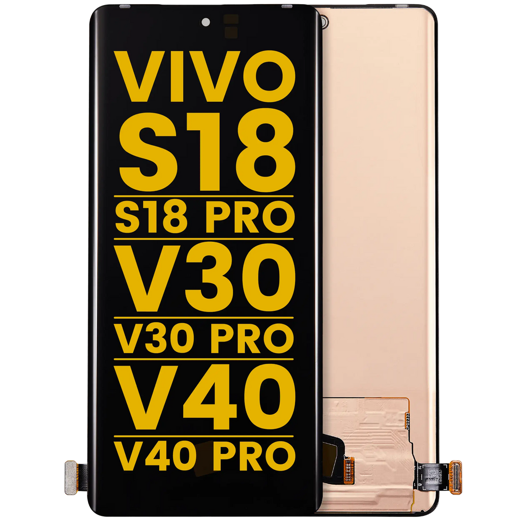 OLED-Display ohne Rahmen für Vivo S18 / S18 Pro / S19 Pro / V30 / V30 Pro / V40 / V40 Pro (Refurbished) (Alle Farben)