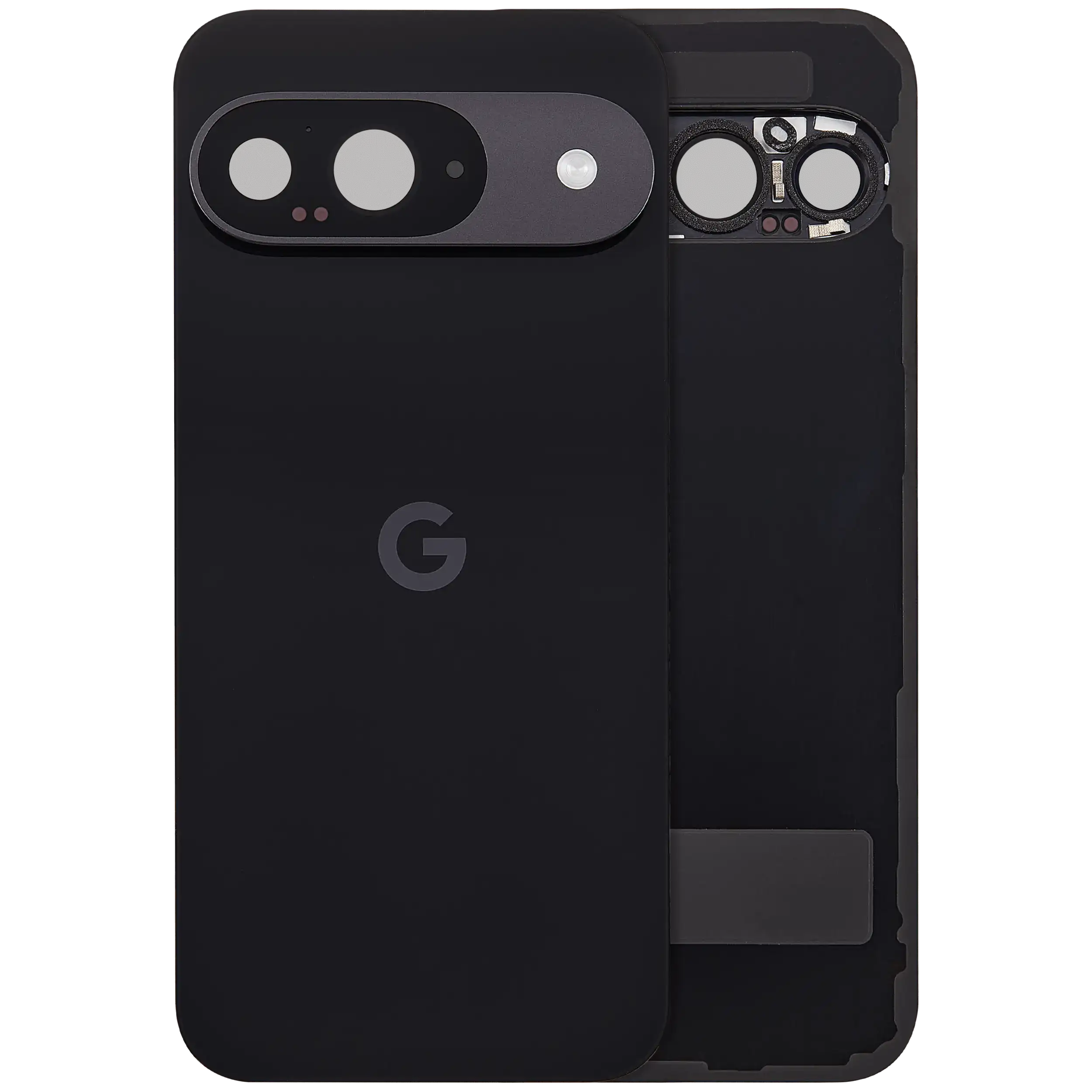 Backcover mit Kameralinse für Google Pixel 9 (gebrauchter OEM-Ausbau, Qualität A) Obsidian