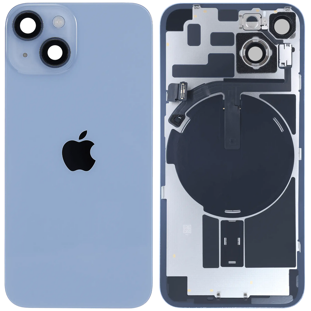 Back Cover with MagSafe Magnet, NFC, and Flash Flex Cable for iPhone 14 (Genuine Apple, Blue)