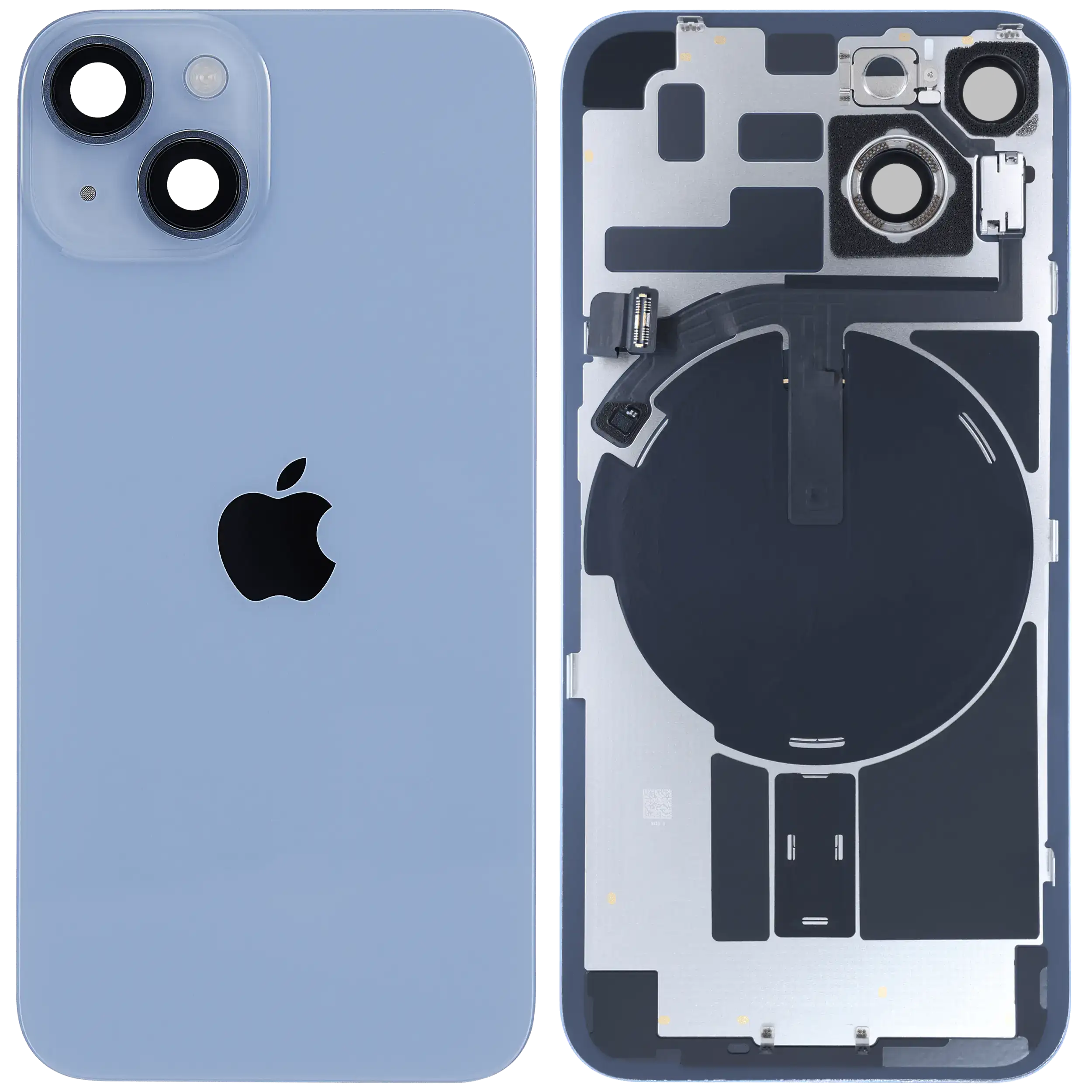 Back Cover with MagSafe Magnet, NFC, and Flash Flex Cable for iPhone 14 (Genuine Apple, Blue)