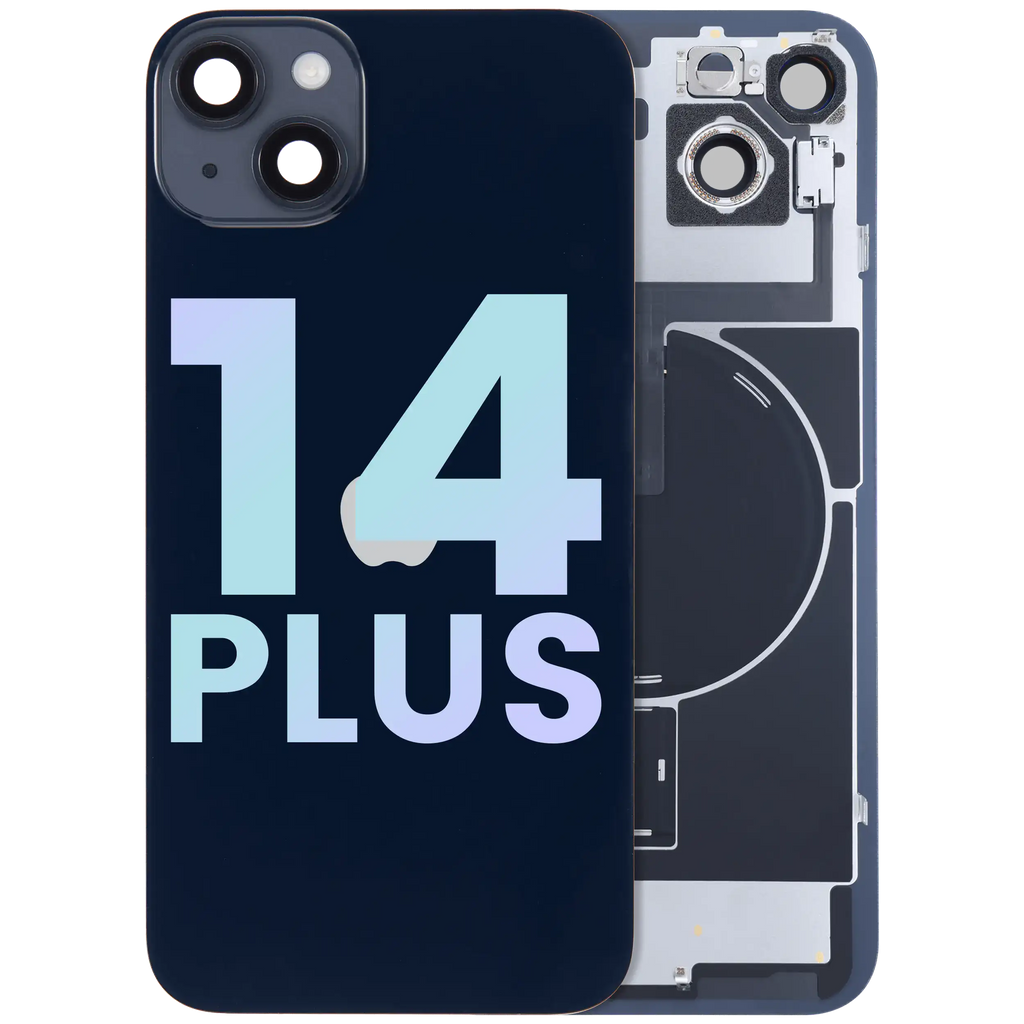 Backcover mit MagSafe, NFC & Blitz-Flexkabel für iPhone 14 Plus (Original) Midni