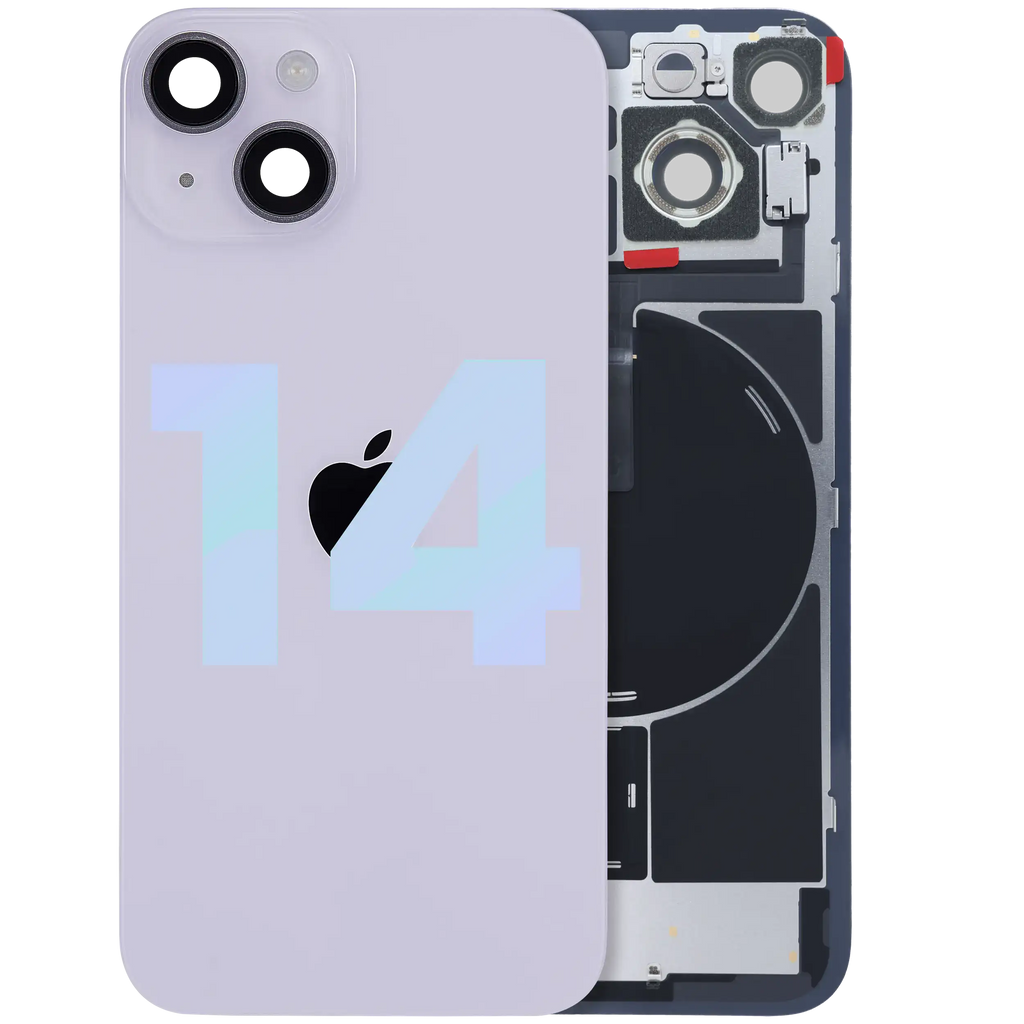 Backcover mit MagSafe, NFC & Blitz-Flexkabel für iPhone 14 (OEM, Lila)