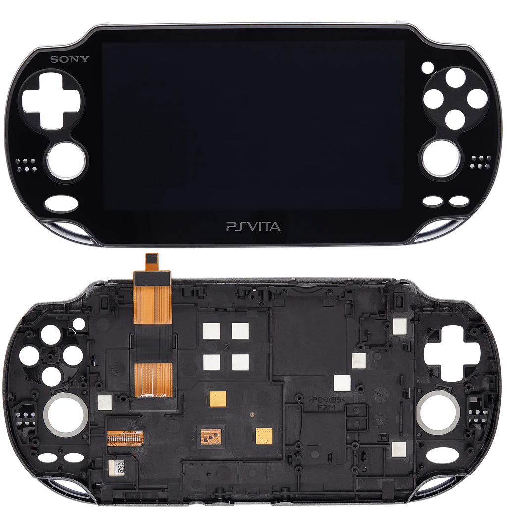 LCD-Display mit Stand für PlayStation Vita 1000 (Schwarz)