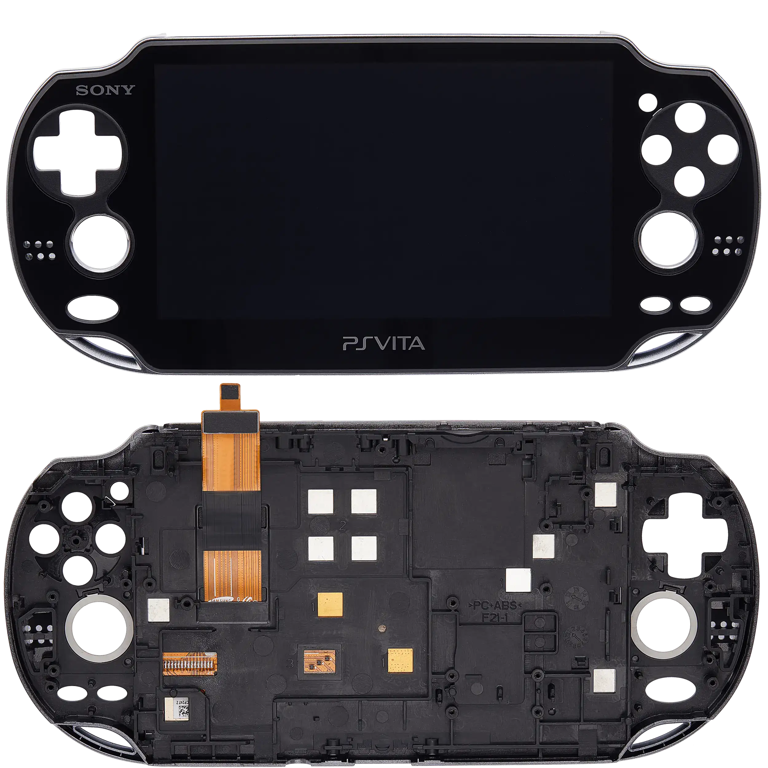 LCD-Display mit Stand für PlayStation Vita 1000 (Schwarz)