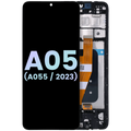 OLED-Display mit Rahmen für Samsung Galaxy A05 (Service Pack) Schwarz