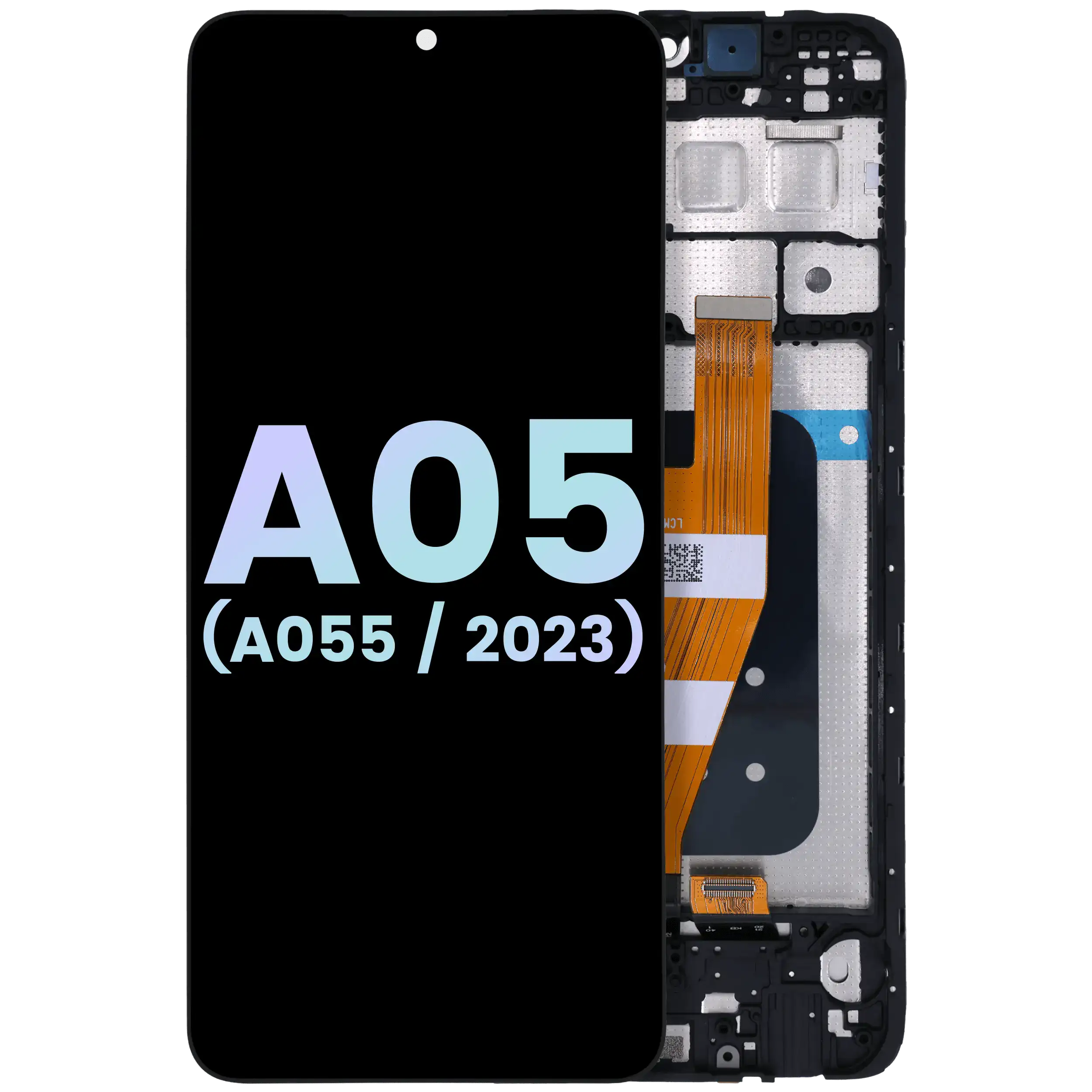 OLED-Display mit Rahmen für Samsung Galaxy A05 (Service Pack) Schwarz