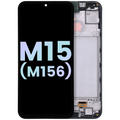 OLED-Display mit Rahmen für Samsung M15 Service Pack Grau