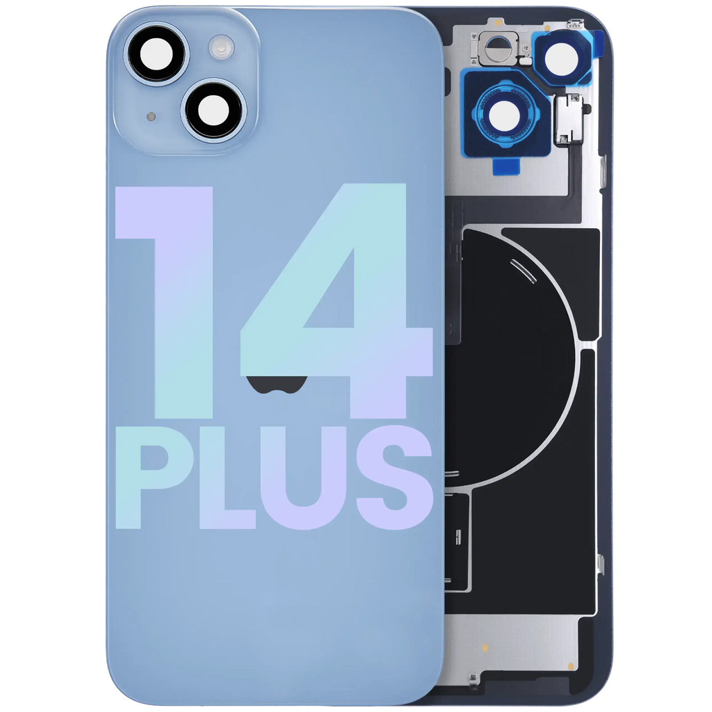 Backcover mit MagSafe, NFC & Blitz-Flexkabel für iPhone 14 Plus OEM Blau