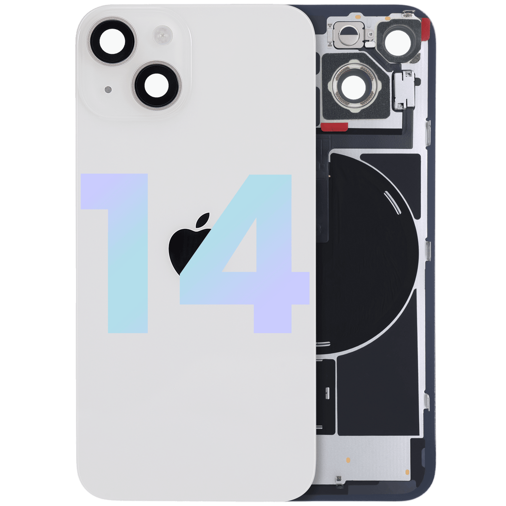 Back Cover with MagSafe Magnet, NFC, and Flash Flex Cable for iPhone 14 (Original OEM) (Starlight)