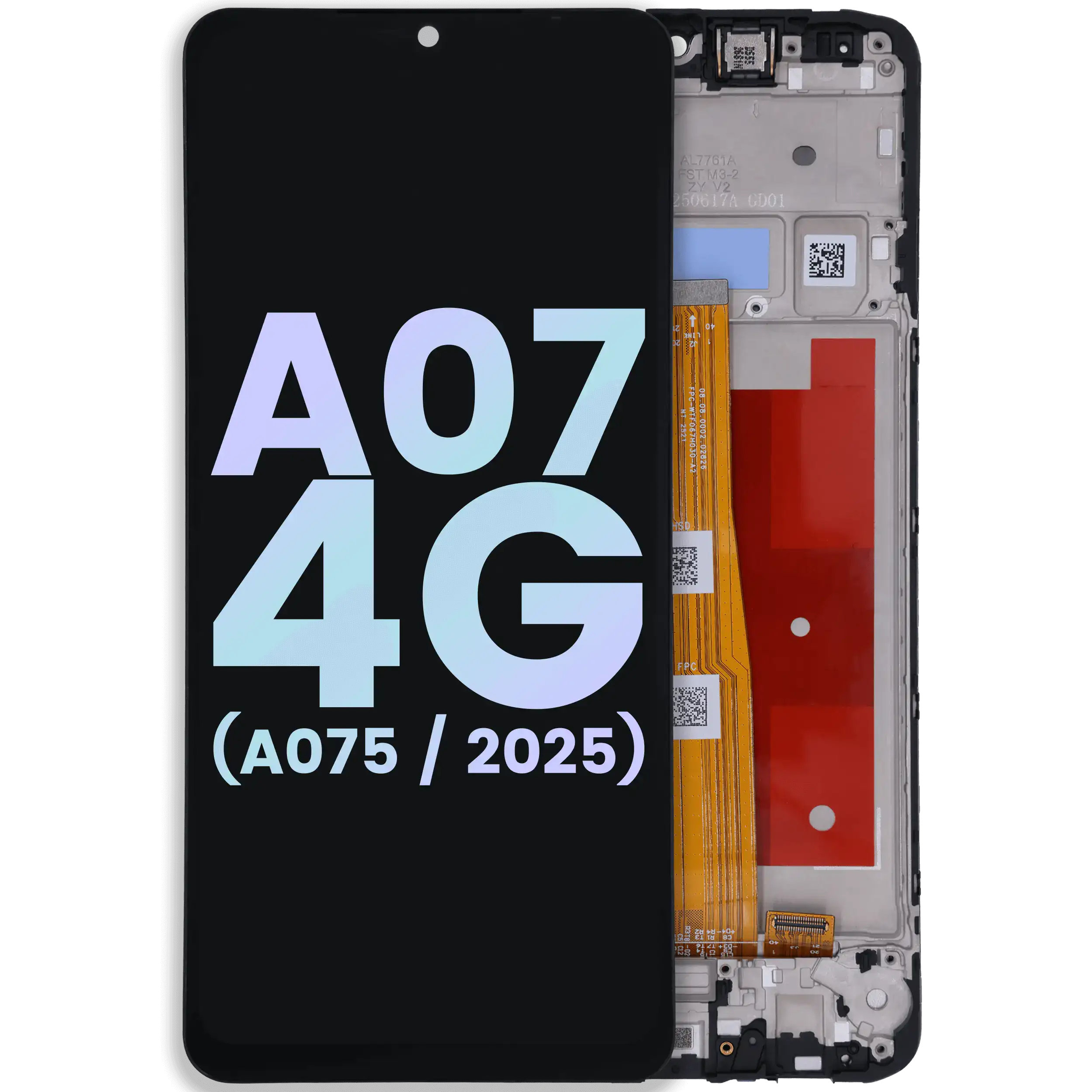 LCD-Display m. Rahmen f. Samsung Galaxy A07 4G (Service Pack)