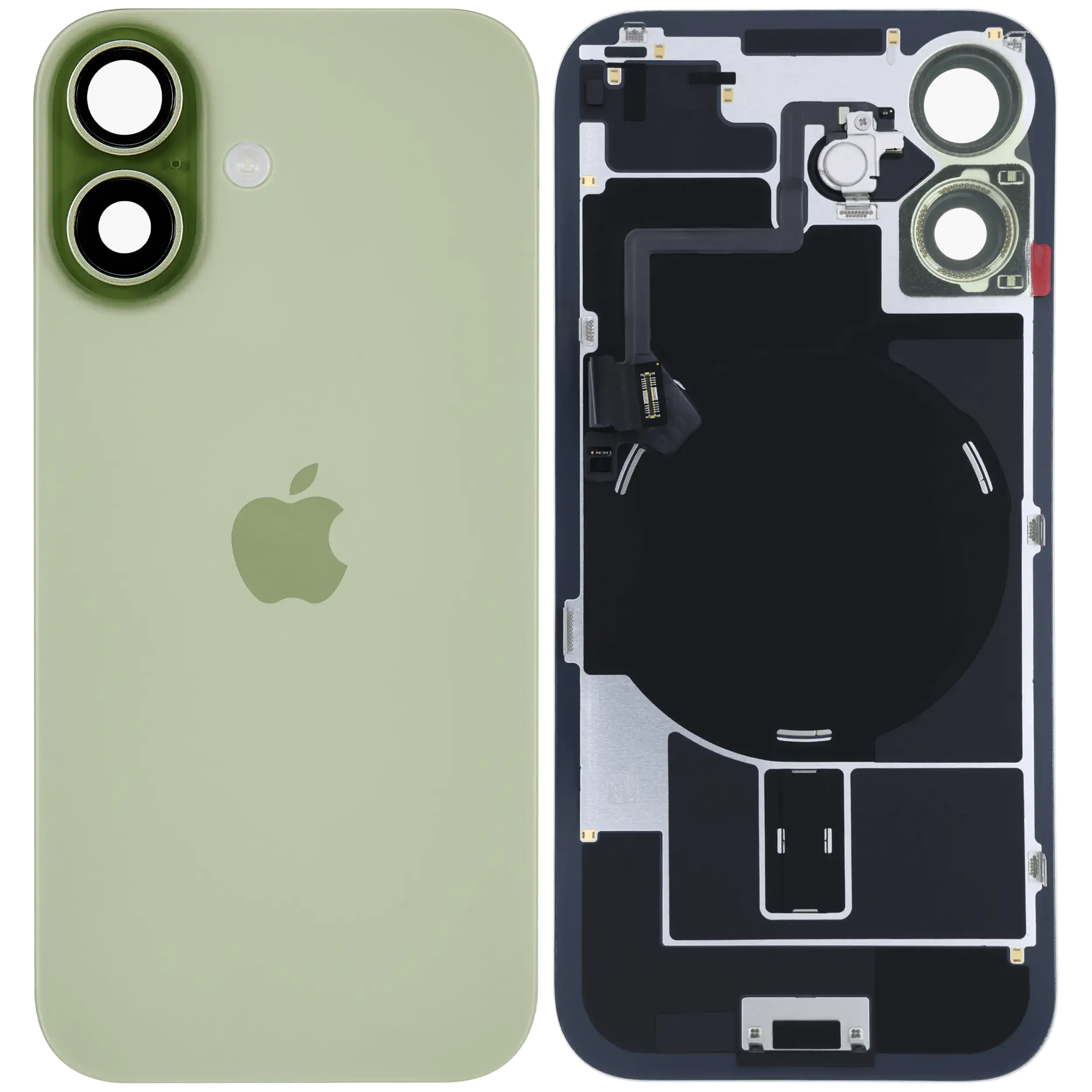 Back Cover with MagSafe Magnet, NFC, and Flash Flex Cable for iPhone 17 (Original Apple) (Sage)