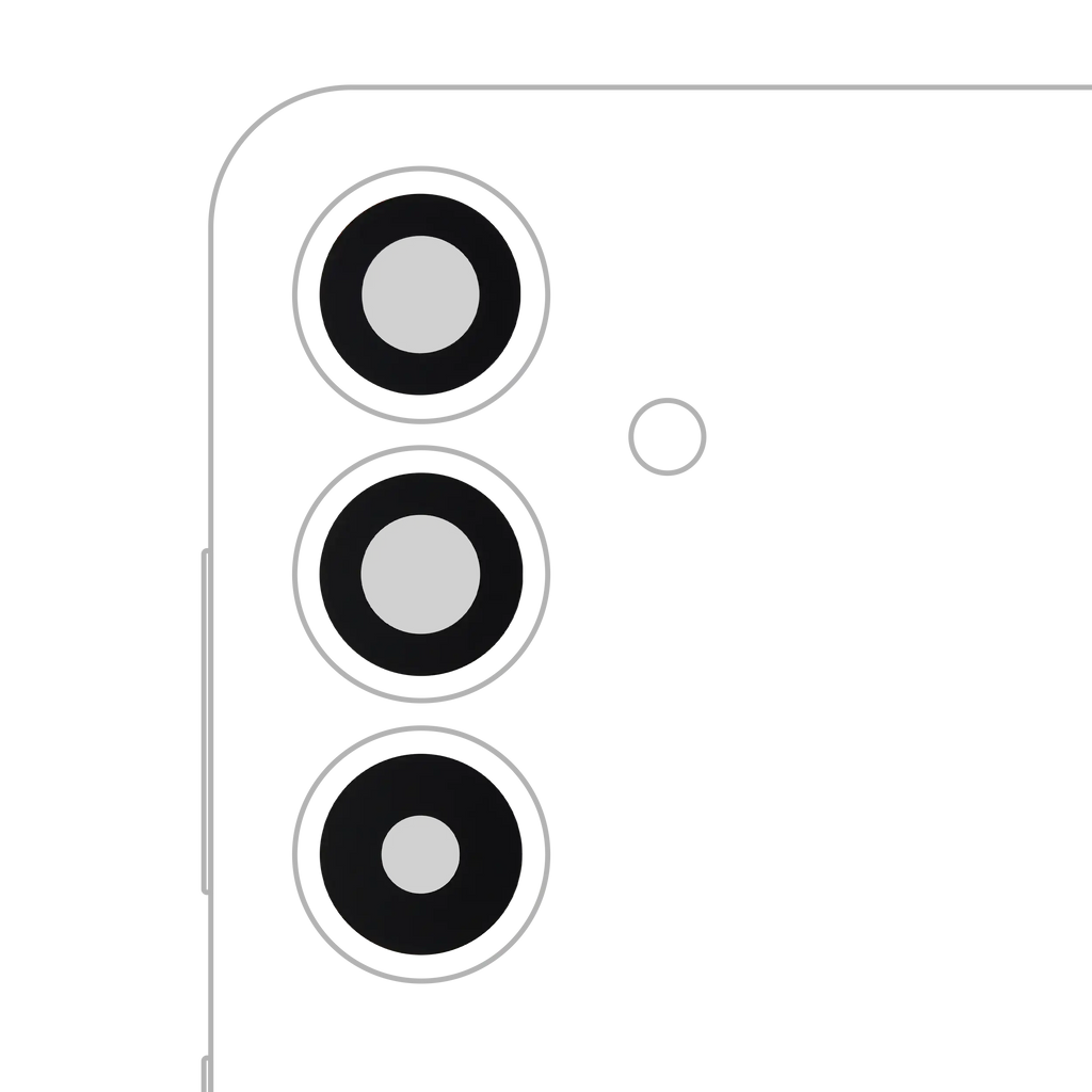 Kameraglas hinten (nur Glas) mit Kleber für Samsung Galaxy S25 FE 5G (Premium)