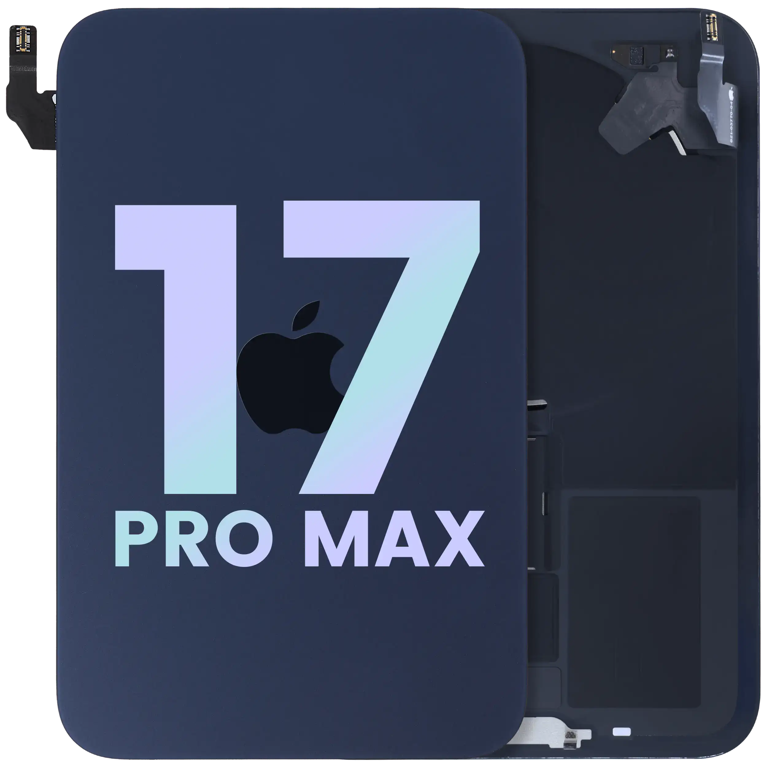 Backcover iPhone 17 Pro Max OEM Deep Blue mit MagSafe NFC Blitz-Flexkabel