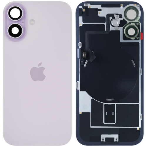 Apple iPhone 17 Backcover Lavender OEM MagSafe NFC Blitz-Flexkabel