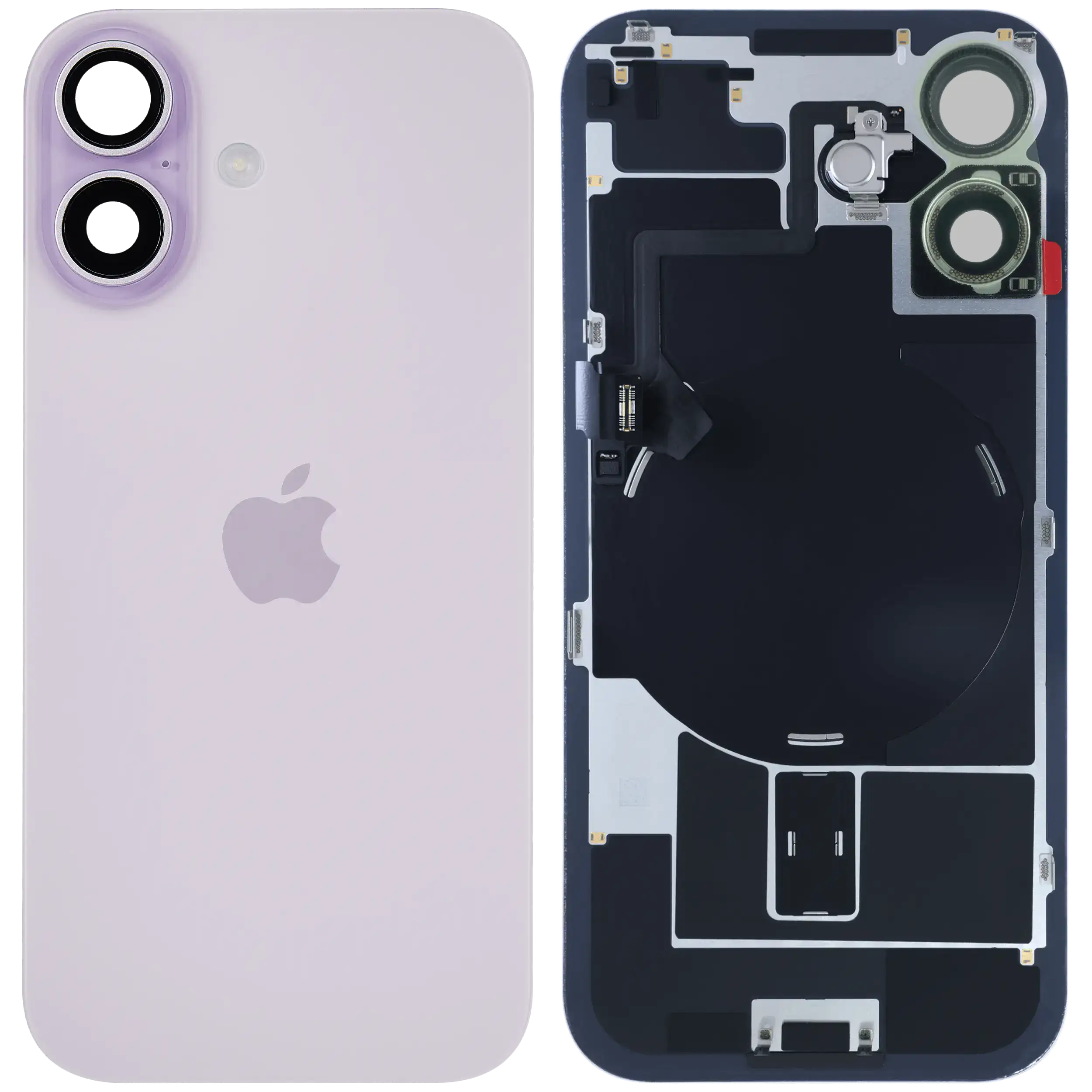 Back Cover with MagSafe Magnet, NFC, and Flash Flex Cable for iPhone 17 (Original OEM) (Lavender)