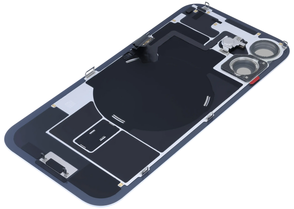 Original Backcover mit MagSafe, NFC & Blitz-Flexkabel für iPhone 17 (Mist Blue)