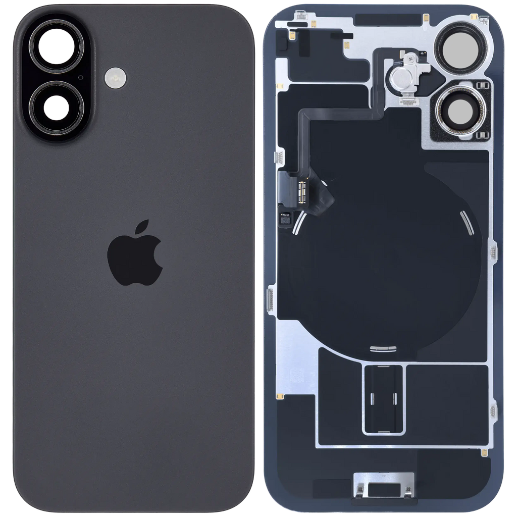 Backcover mit MagSafe & Blitz-Flexkabel für iPhone 17 (OEM) Schwarz