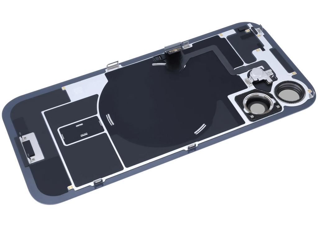 Backcover mit MagSafe & Blitz-Flexkabel für iPhone 17 (OEM) Schwarz