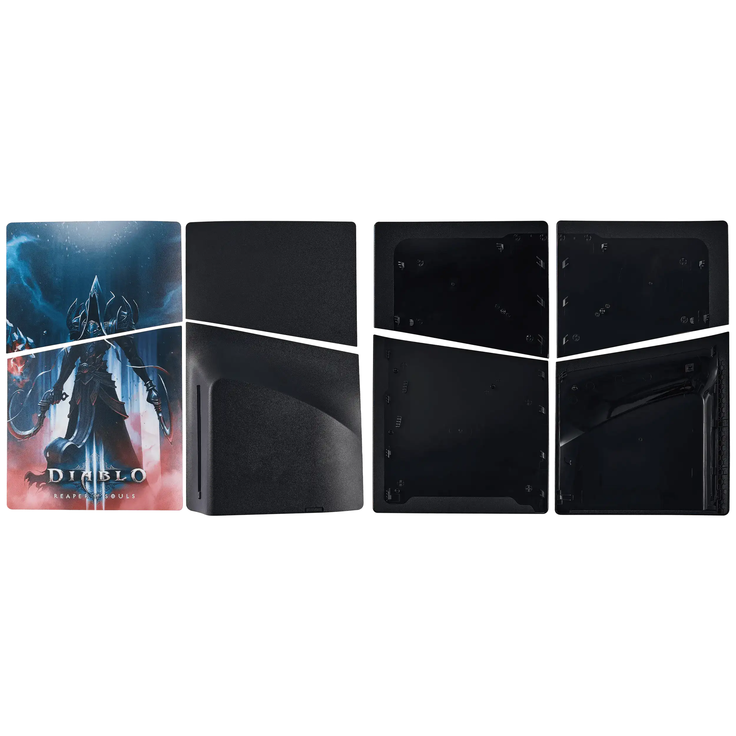 Faceplate Cover (Top and Bottom) for Sony PlayStation 5 Slim Disc Edition (Diablo Reaper Of Souls)