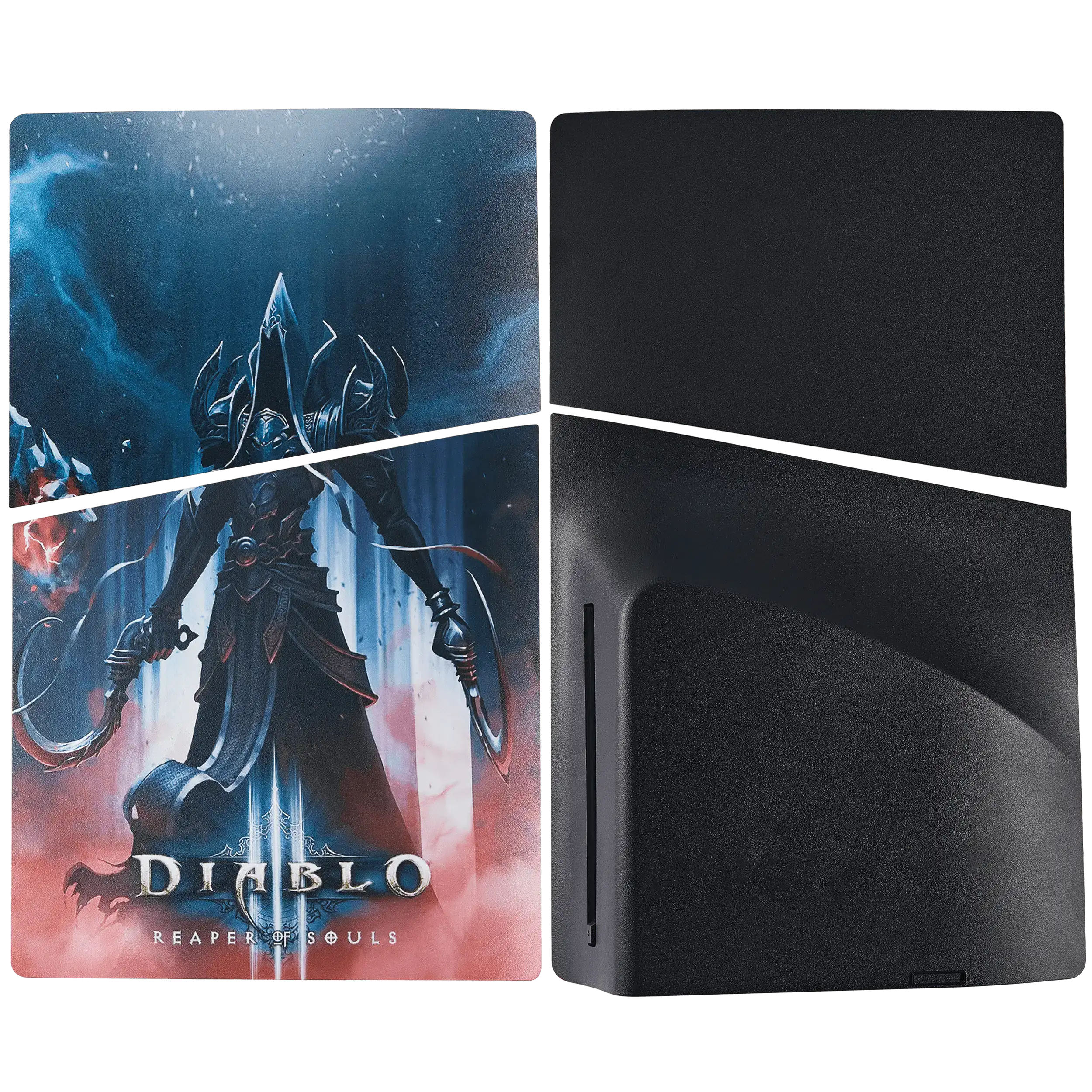 Faceplate Cover (Top and Bottom) for Sony PlayStation 5 Slim Disc Edition (Diablo Reaper Of Souls)
