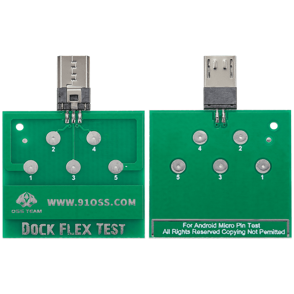 Micro USB Stecker Breakout Board – 8‑Pin Testplatine für Android