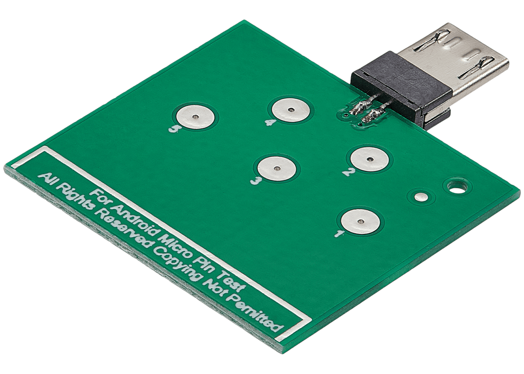 Micro USB Stecker Breakout Board – 8‑Pin Testplatine für Android
