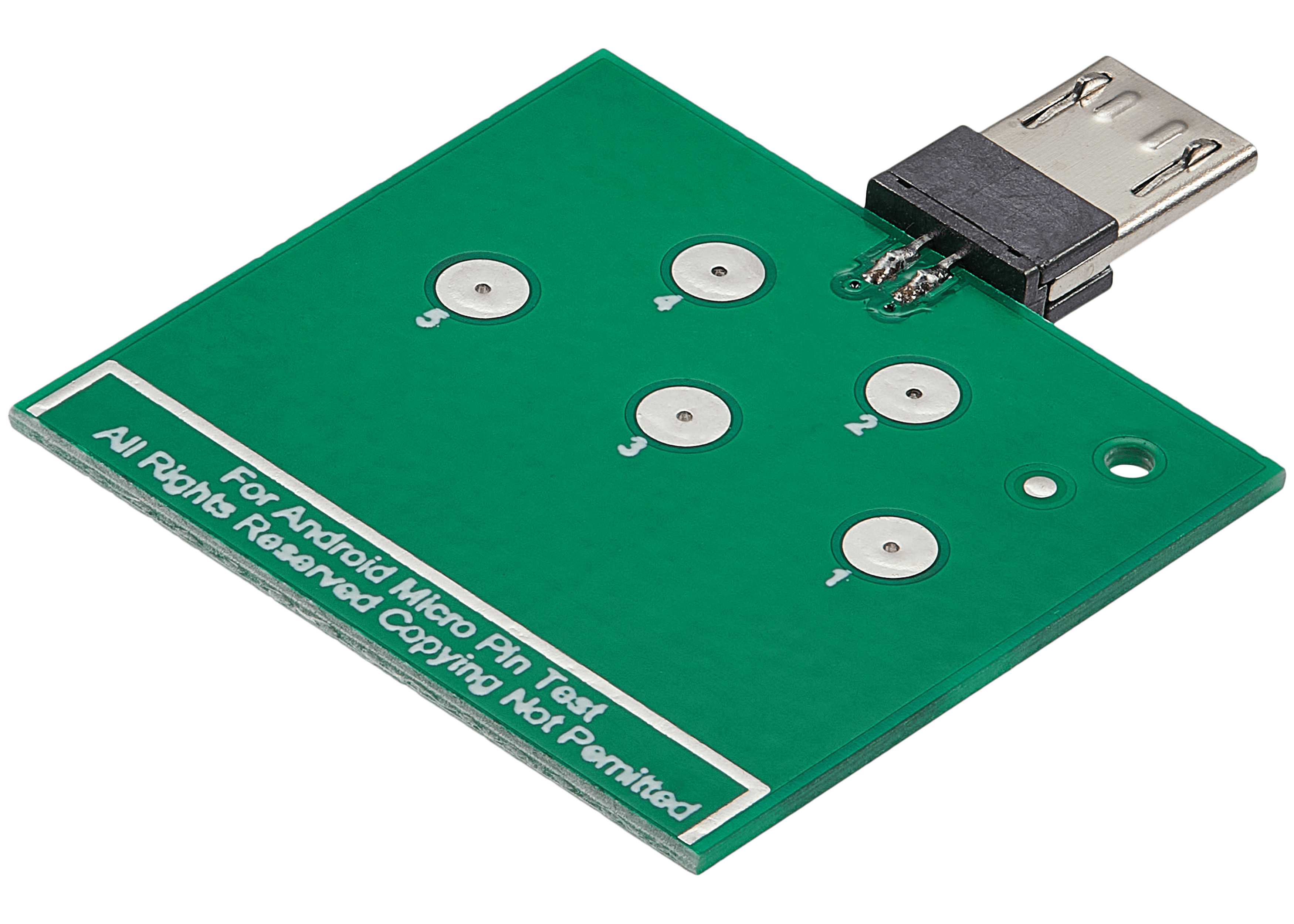 Micro USB Stecker Breakout Board – 8‑Pin Testplatine für Android