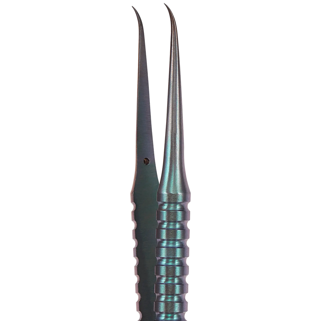 Ti02 Bent Head Titanium Alloy Ultra-Precision Tweezers (2UUL)