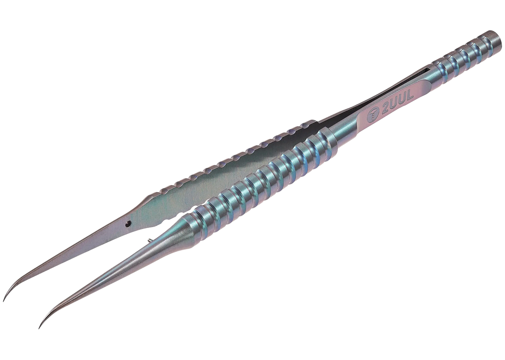 Ti02 Bent Head Titanium Alloy Ultra-Precision Tweezers (2UUL)