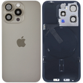 Back Cover with MagSafe Magnet, NFC & Flash Flex Cable for iPhone 15 Pro (Original) (Natural Titanium)