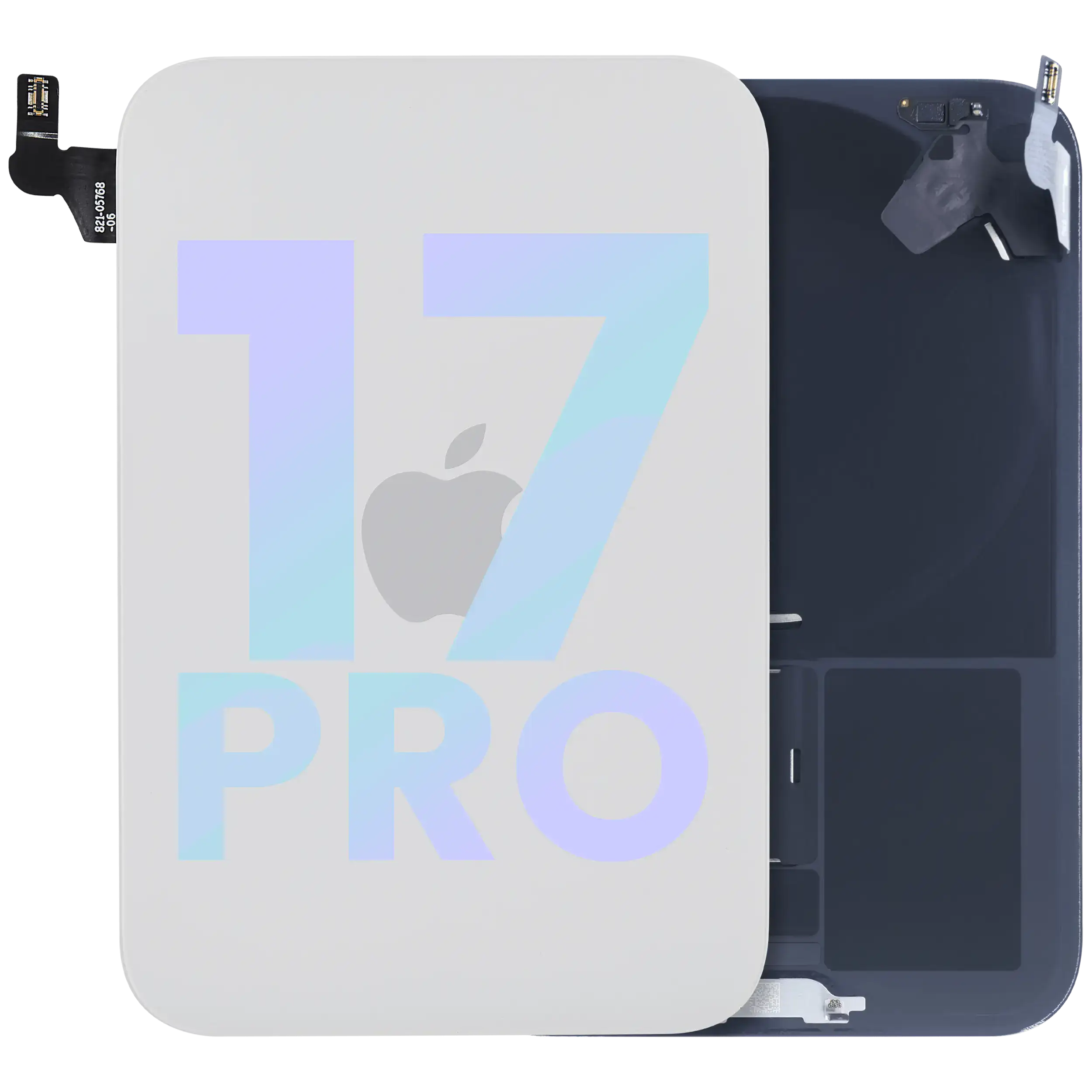 Backcover mit MagSafe, NFC & Blitz-Flexkabel für iPhone 17 Pro (OEM) (Silber)