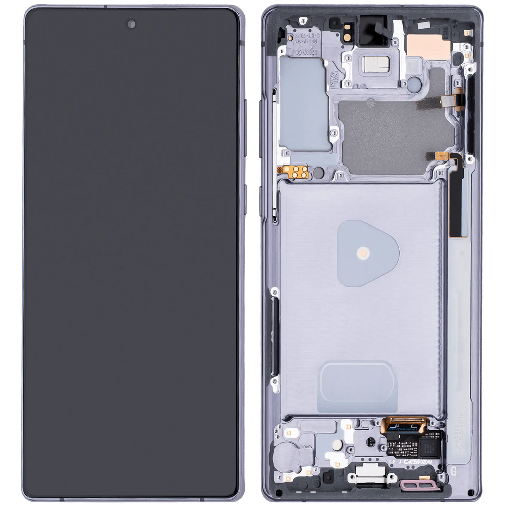 OLED-Display mit Rahmen Samsung Galaxy Note 20 5G Mystic Gray Aftermarket Plus