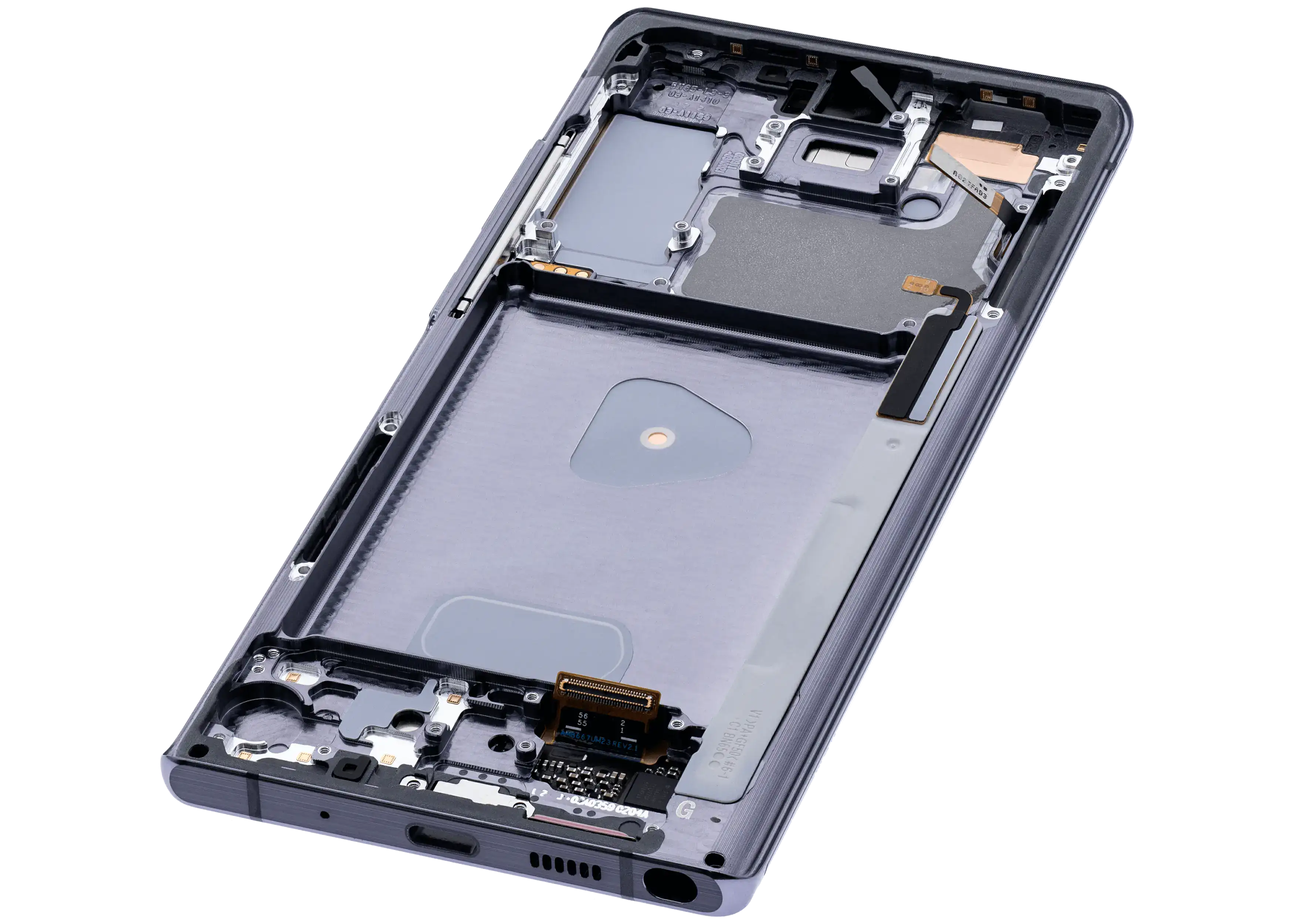 OLED-Display mit Rahmen Samsung Galaxy Note 20 5G Mystic Gray Aftermarket Plus