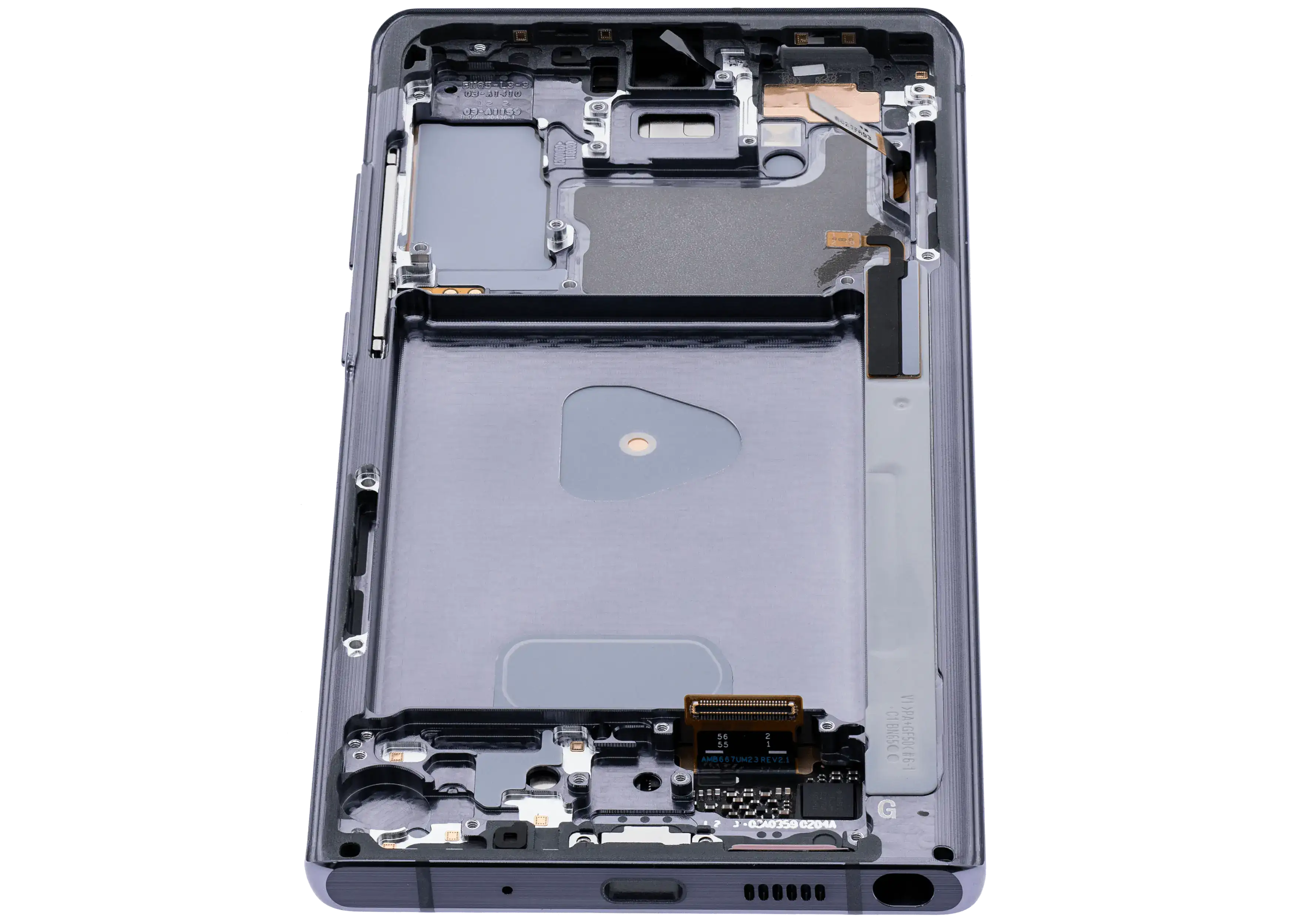 OLED-Display mit Rahmen Samsung Galaxy Note 20 5G Mystic Gray Aftermarket Plus