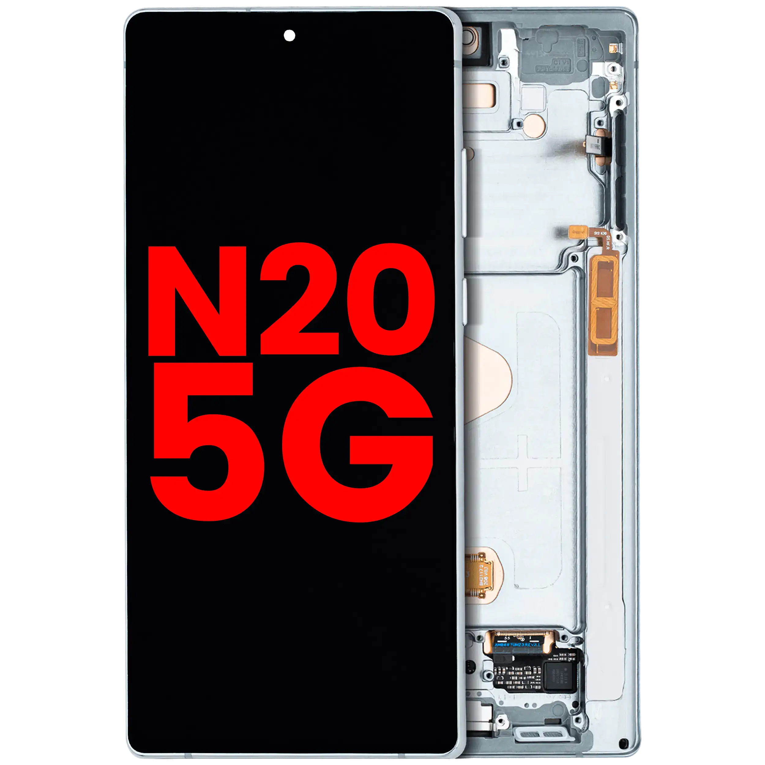 OLED-Display mit Rahmen Samsung Galaxy Note20 5G Mystic Green Aftermarket Plus