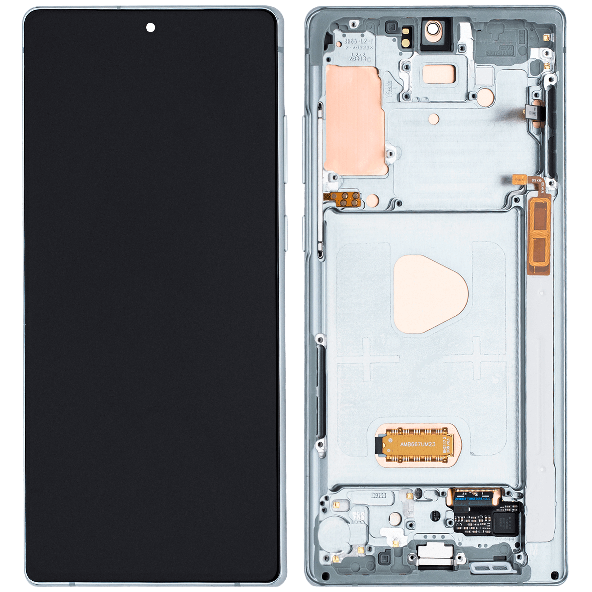 OLED-Display mit Rahmen Samsung Galaxy Note20 5G Mystic Green Aftermarket Plus